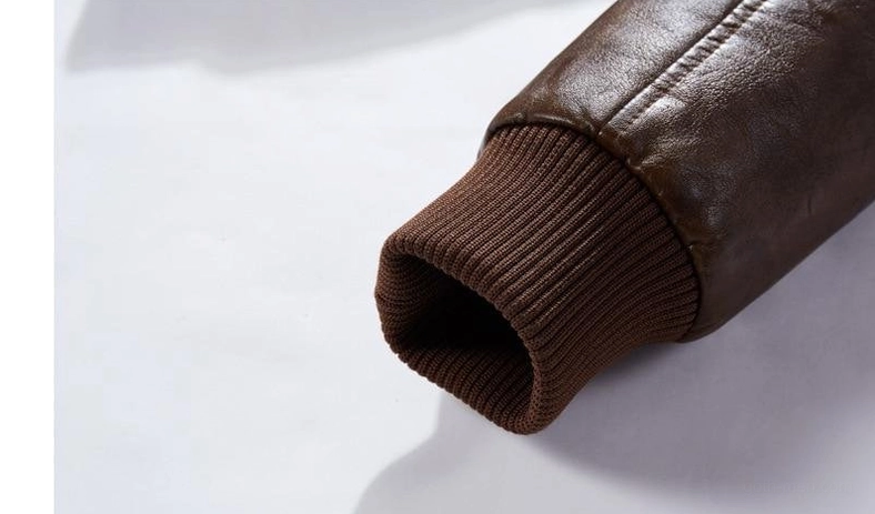 Ribbed knit cuff detail on gothic hooded biker jacket elasticated sleeve