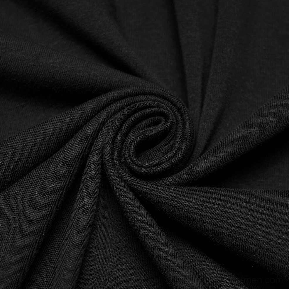Black minimalist cross sleeveless gothic tank top full product view showing architectural silhouette