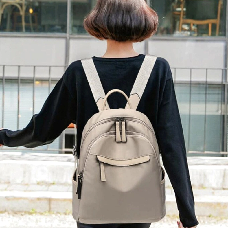 Black gothic daily carry backpack water resistant oxford fabric material