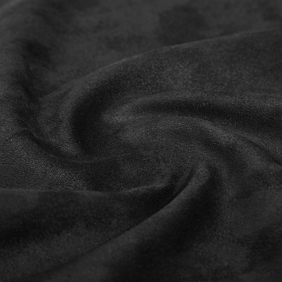 Black gothic kilt full product display showcasing overall silhouette, buckle system, and split design aesthetic