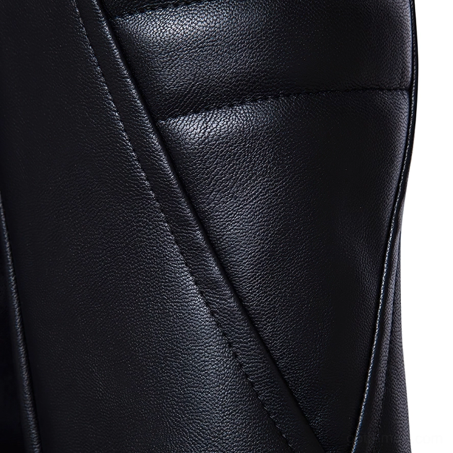 Black gothic punk biker jacket full view showcasing alternative fashion aesthetic