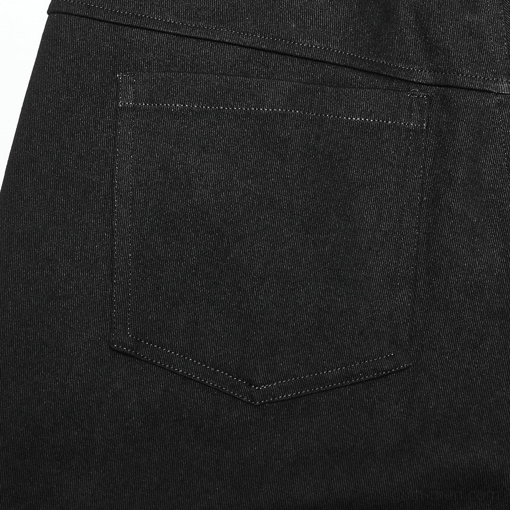 Black ripped knit gothic trousers worn with chunky platform boots alternative styling
