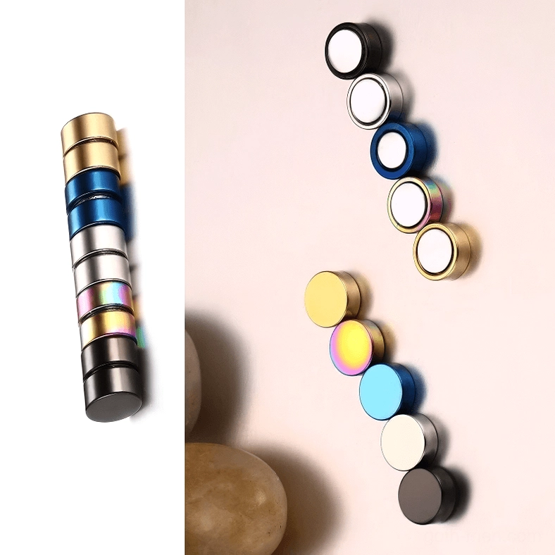 Black magnetic stud earrings full product view for alternative fashion enthusiasts