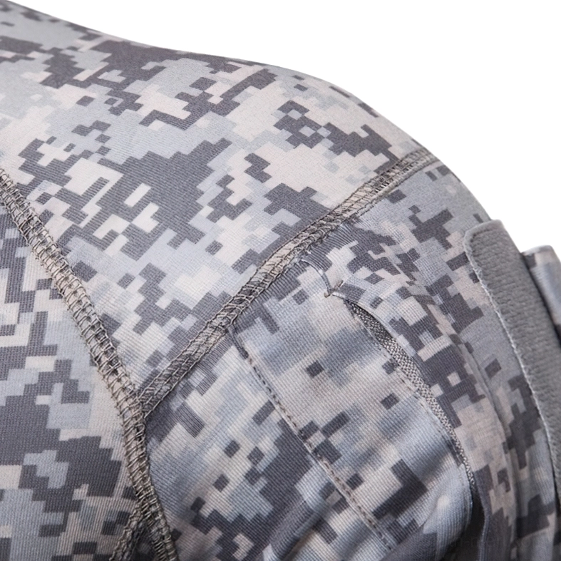 Men's black python scale camouflage tactical sweatshirt with 1/4 zip stand collar front detail