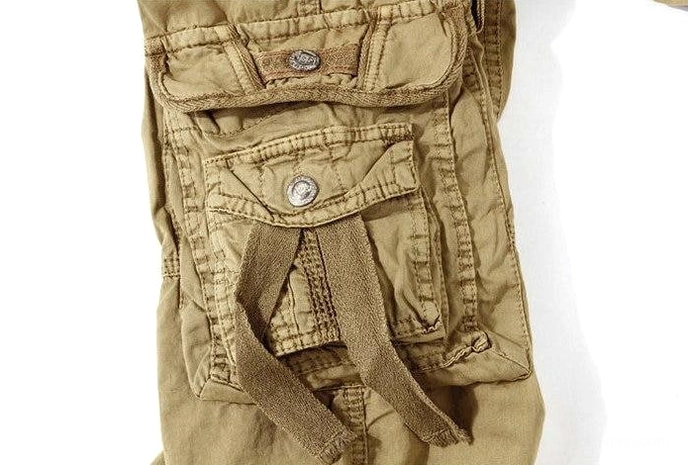 Black and red gothic cargo capri shorts comparison - military utility alternative fashion