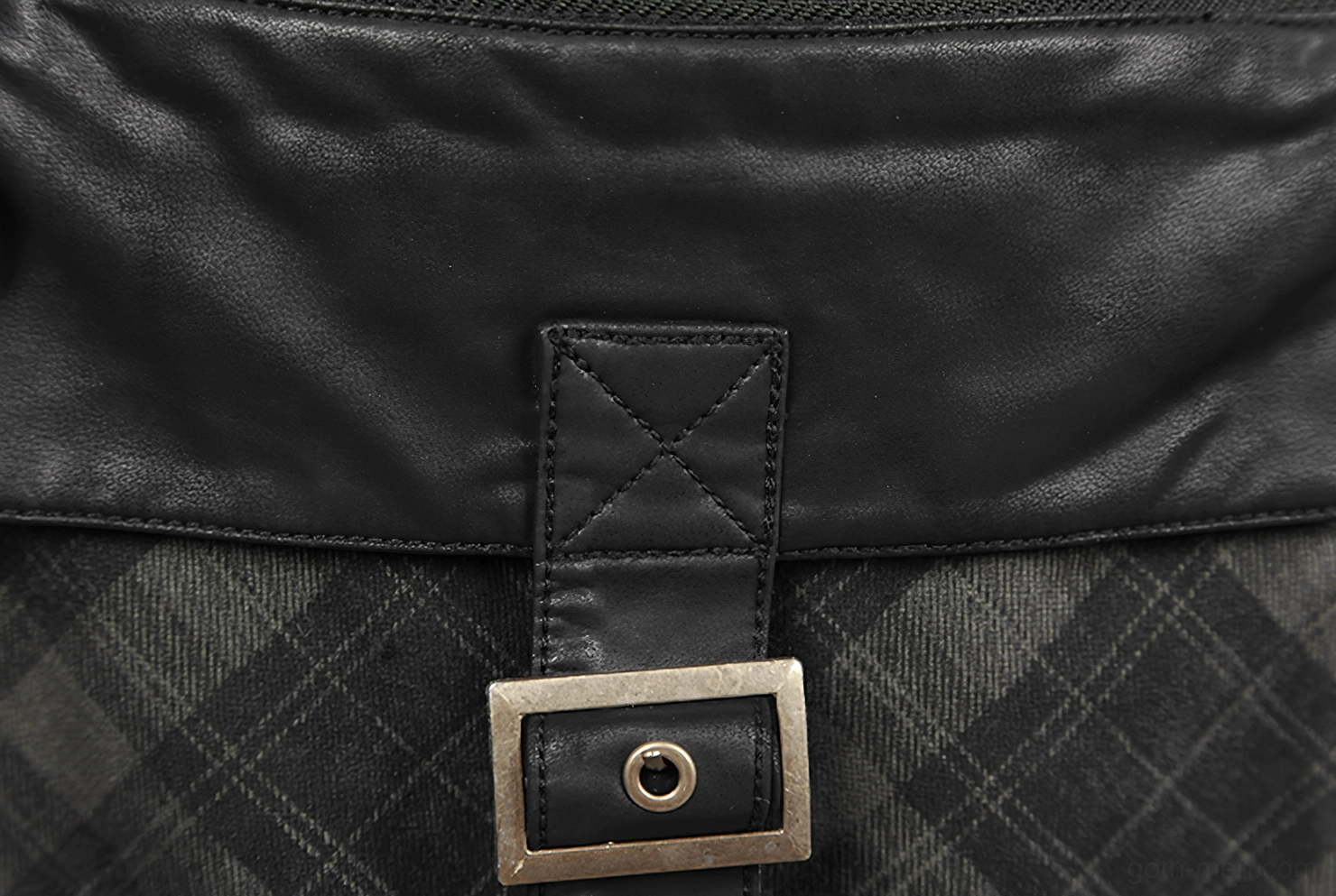 Cargo kilt pocket system detail showing multiple zippered compartments for storage