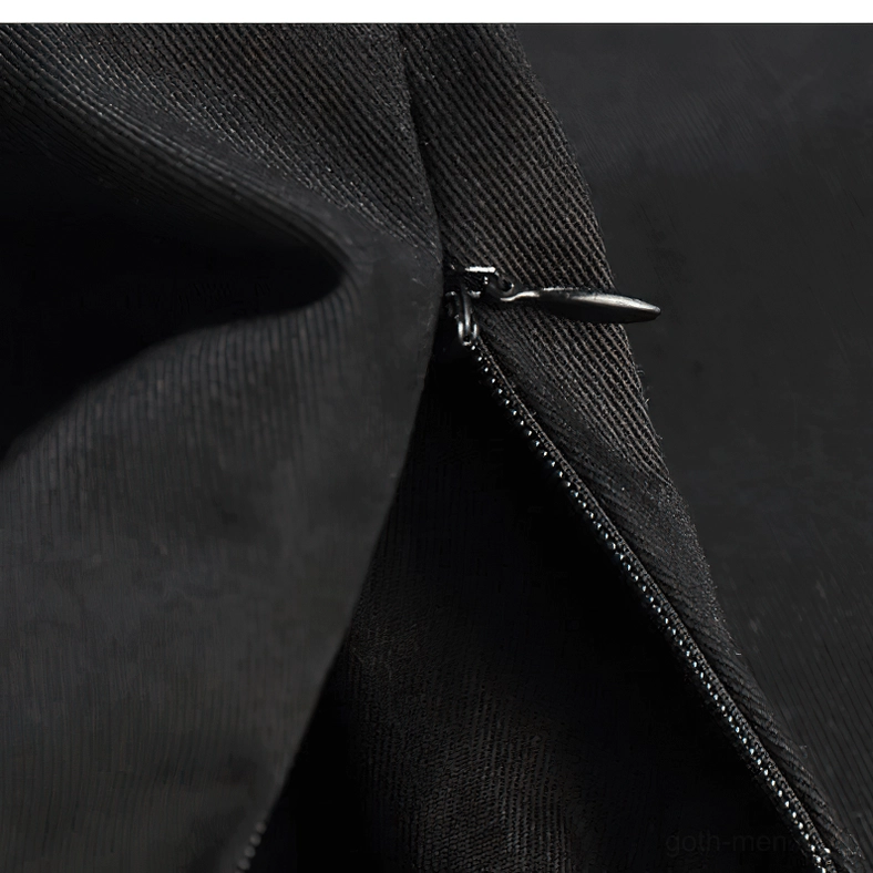 Gothic cargo pants belt loops and waist area styling options