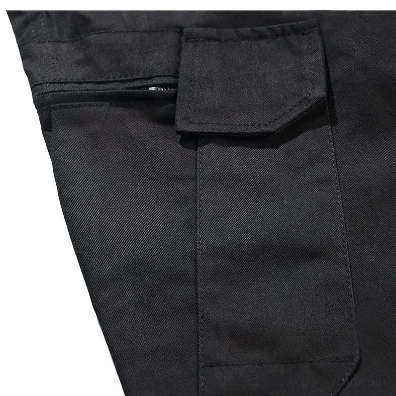 Cargo pants ankle cuff tapered hem design with elastic finish