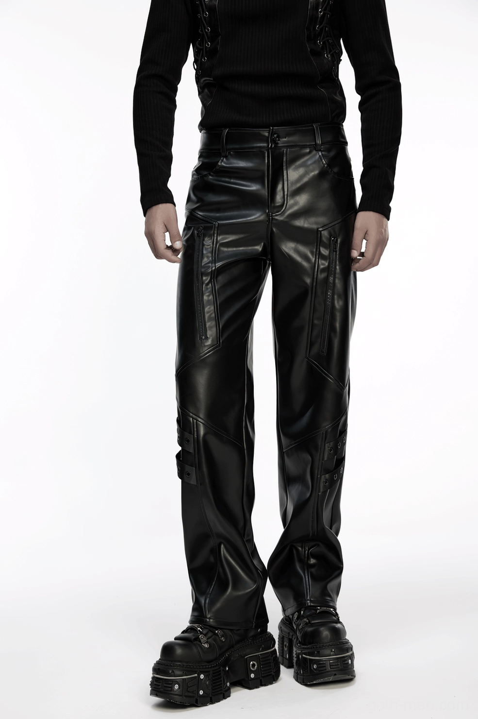 Cyberpunk gothic pants layering options and outfit coordination inspiration
