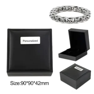 Dragon totem bracelet with luxury gift box presentation black matte packaging
