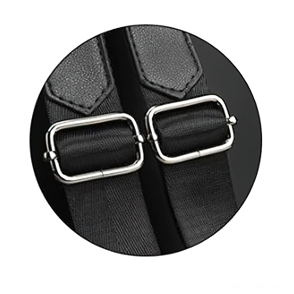 Gothic oxford backpack front zipper pocket organization minimalist design
