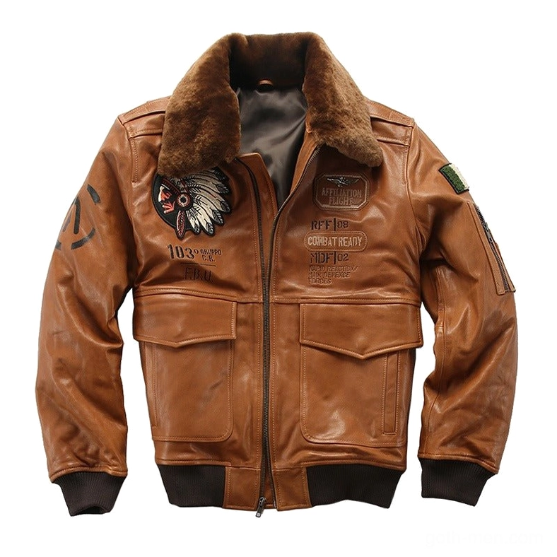 Gothic bomber jacket flat lay front view showing full silhouette, dual chest pockets, and embroidered details