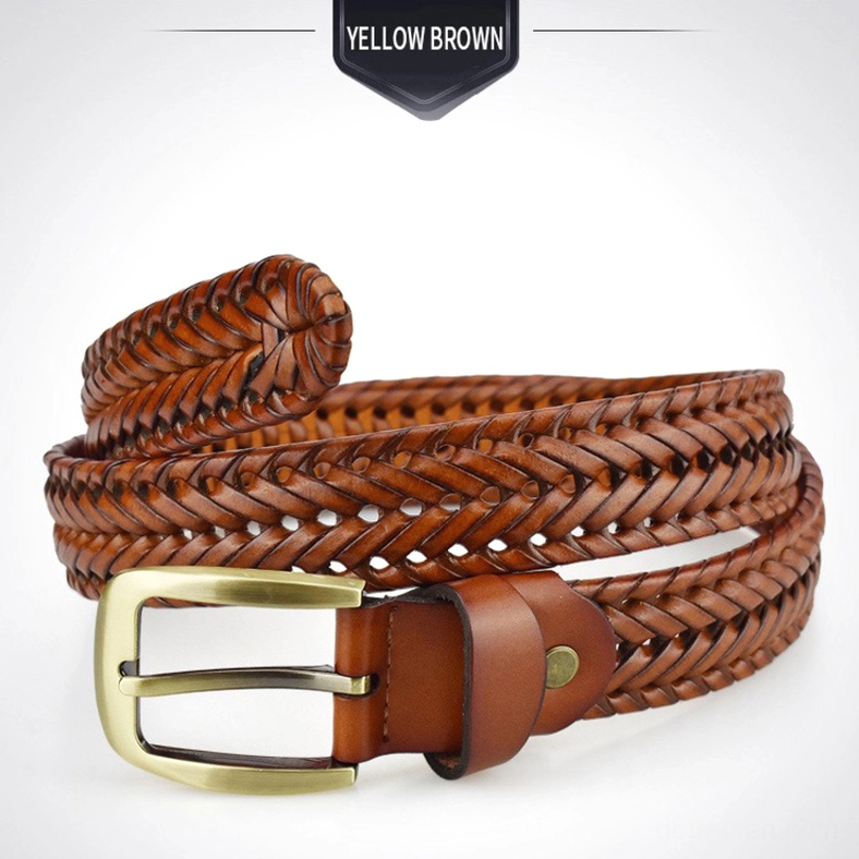 Black hand-knitted gothic braided belt coiled showing geometric pattern and texture dimension