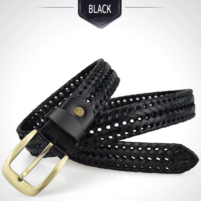Hand-knitted gothic braided belt showcasing intricate knotwork and craftsmanship detail