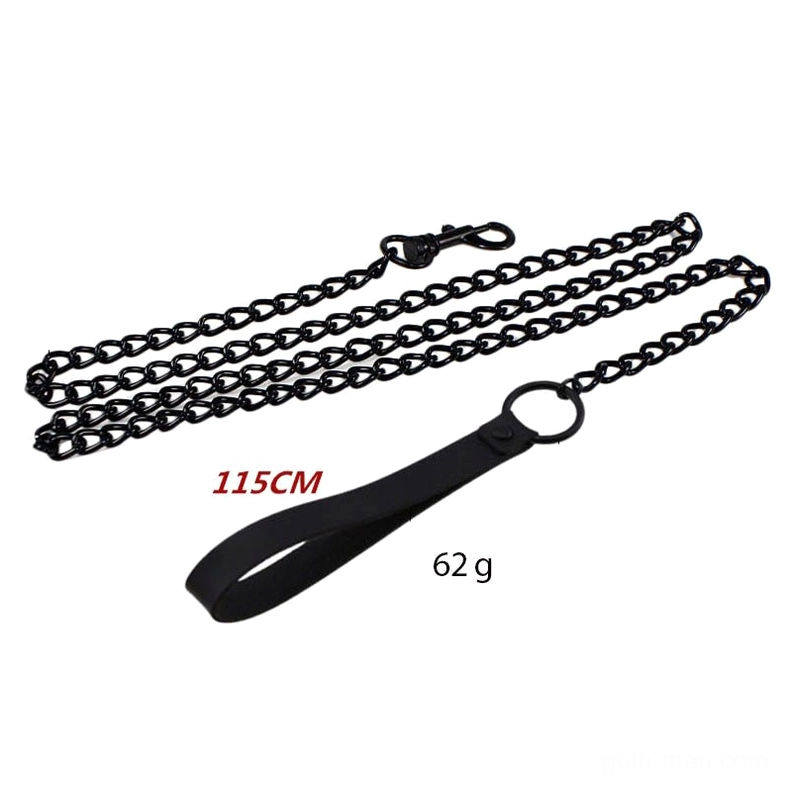 PU leather gothic choker showing material quality and metal hardware durability