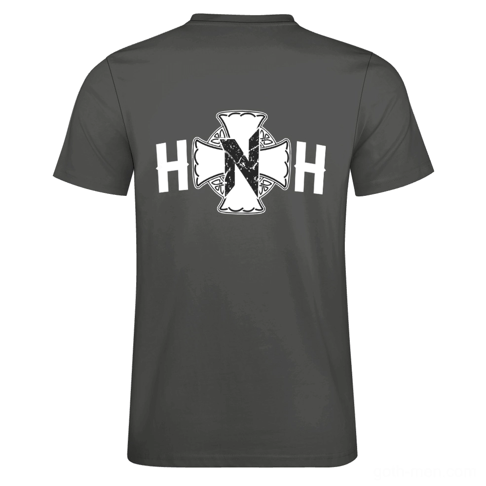 Gothic crew neck tee front view alternative aesthetic