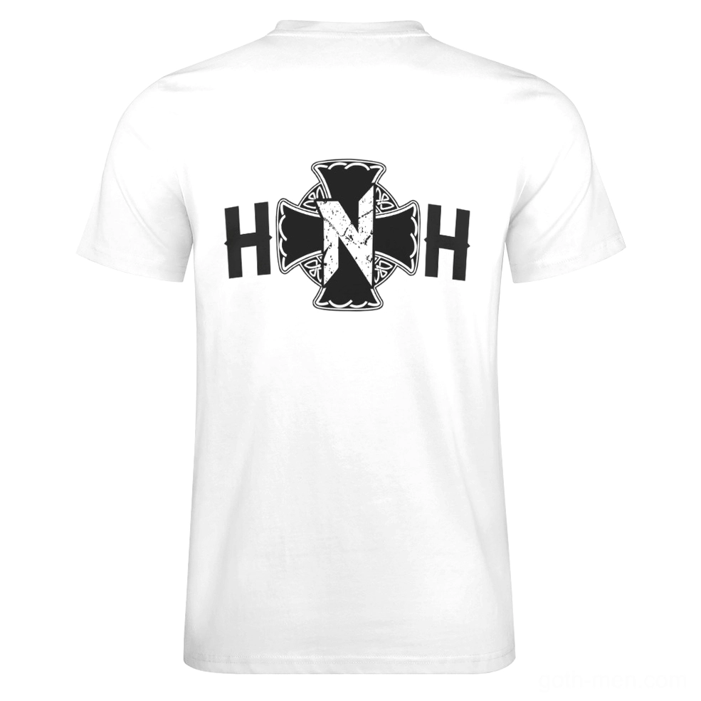 Gothic graphic tee pink color rear view design