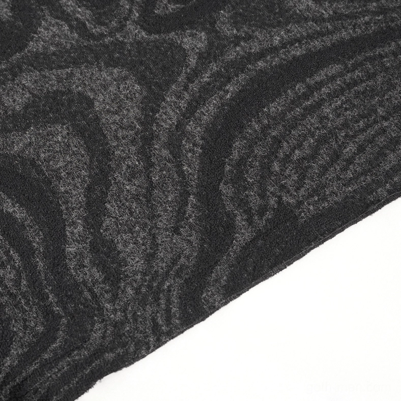 Additional detail view of asymmetric gothic hooded coat showing construction quality
