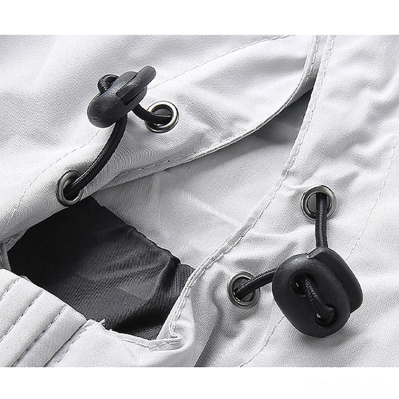 Men's gothic hooded jacket elasticated cuff detail and arm construction