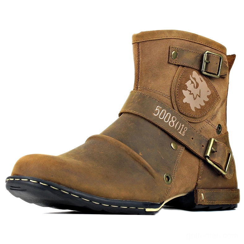 Yellow gothic leather ankle boots alternative colorway showing bold chromatic statement