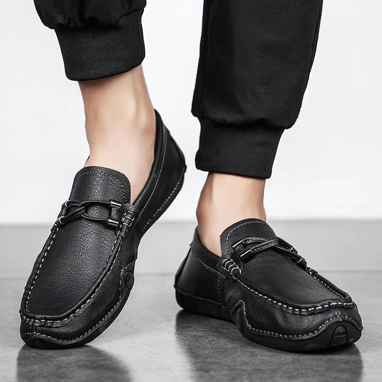 Gothic loafers handmade construction detail emphasizing alternative fashion craftsmanship