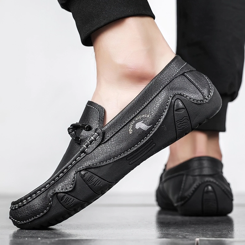 Men's gothic loafers versatile styling showing everyday alternative aesthetic wear
