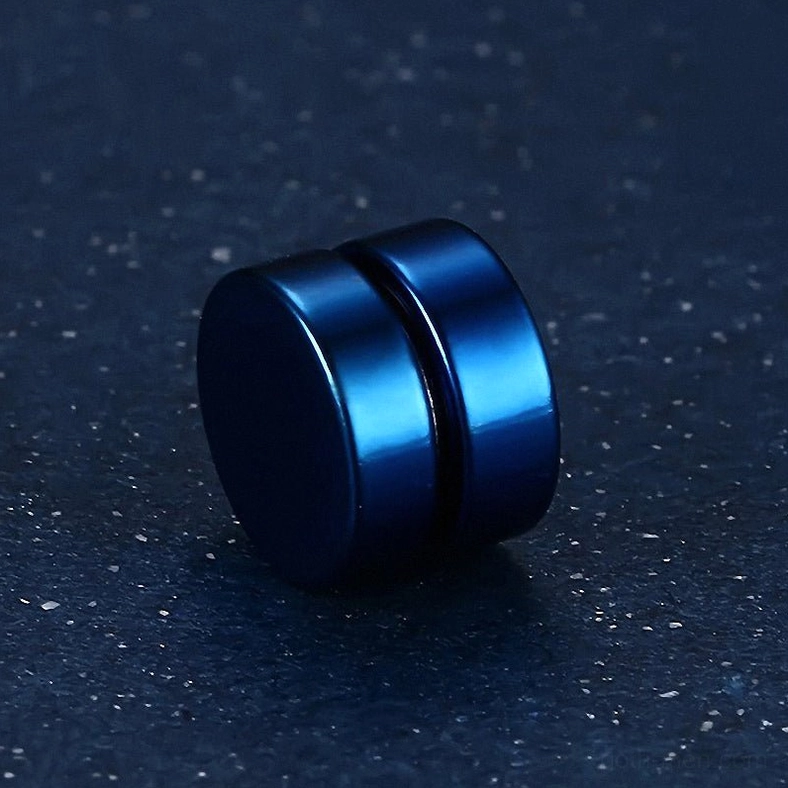 Gothic minimalist magnetic stud earrings unisex design for men and women