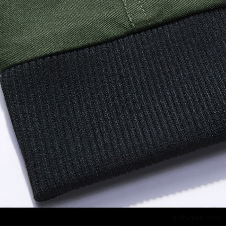 Gothic Military Jacket – Pocket Design and Utility Feature Showcase