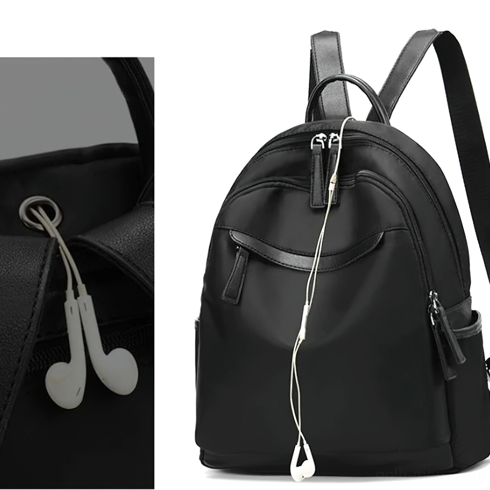 Gothic oxford cloth backpack solid color durable material studio shooting