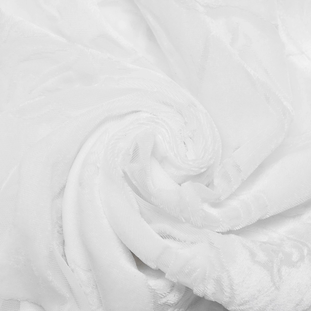 White gothic velvet piranha shirt lantern sleeve billowing detail showing fabric drape