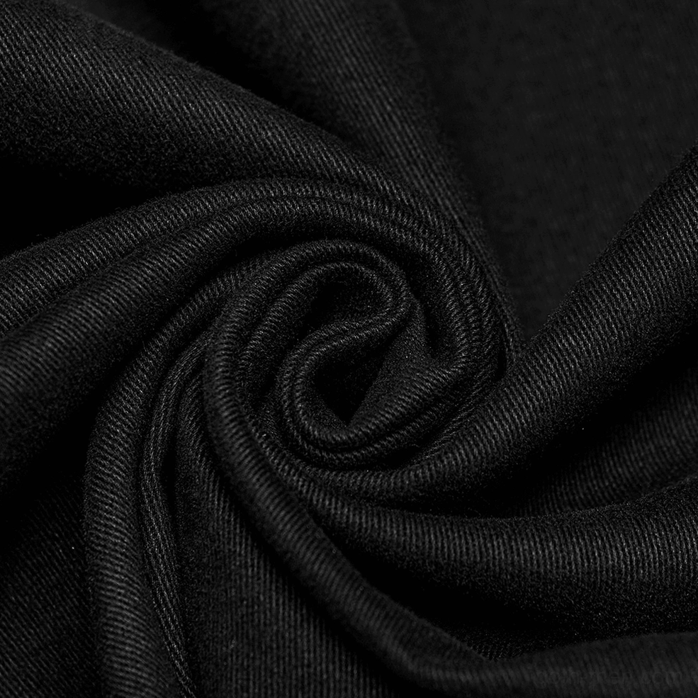 Gothic punk sleeveless mesh shirt detail view showcasing asymmetric construction and premium material quality