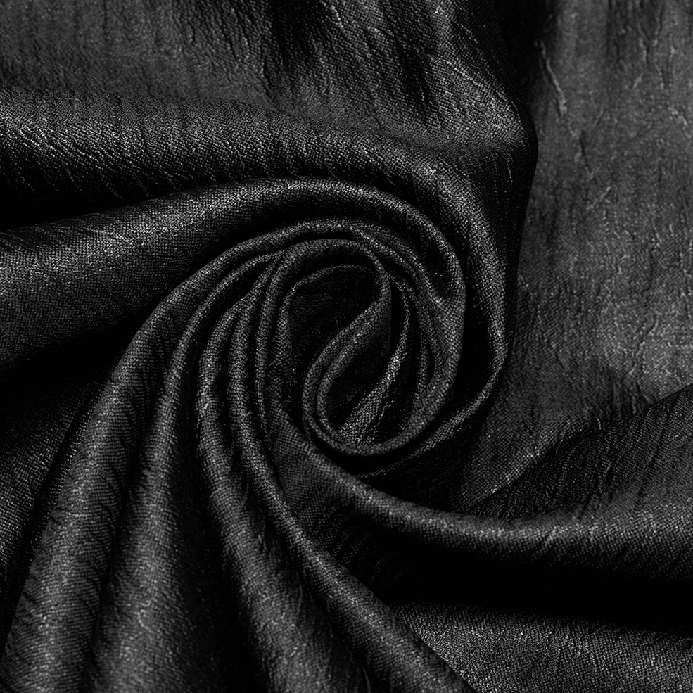 Shoulder seam and lace yoke detail of gothic bubble sleeve shirt - embroidered lace trim