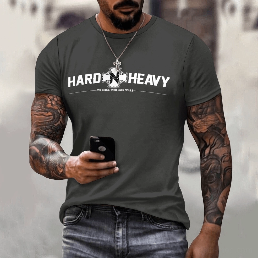 Gothic graphic t-shirt rear view cross print design