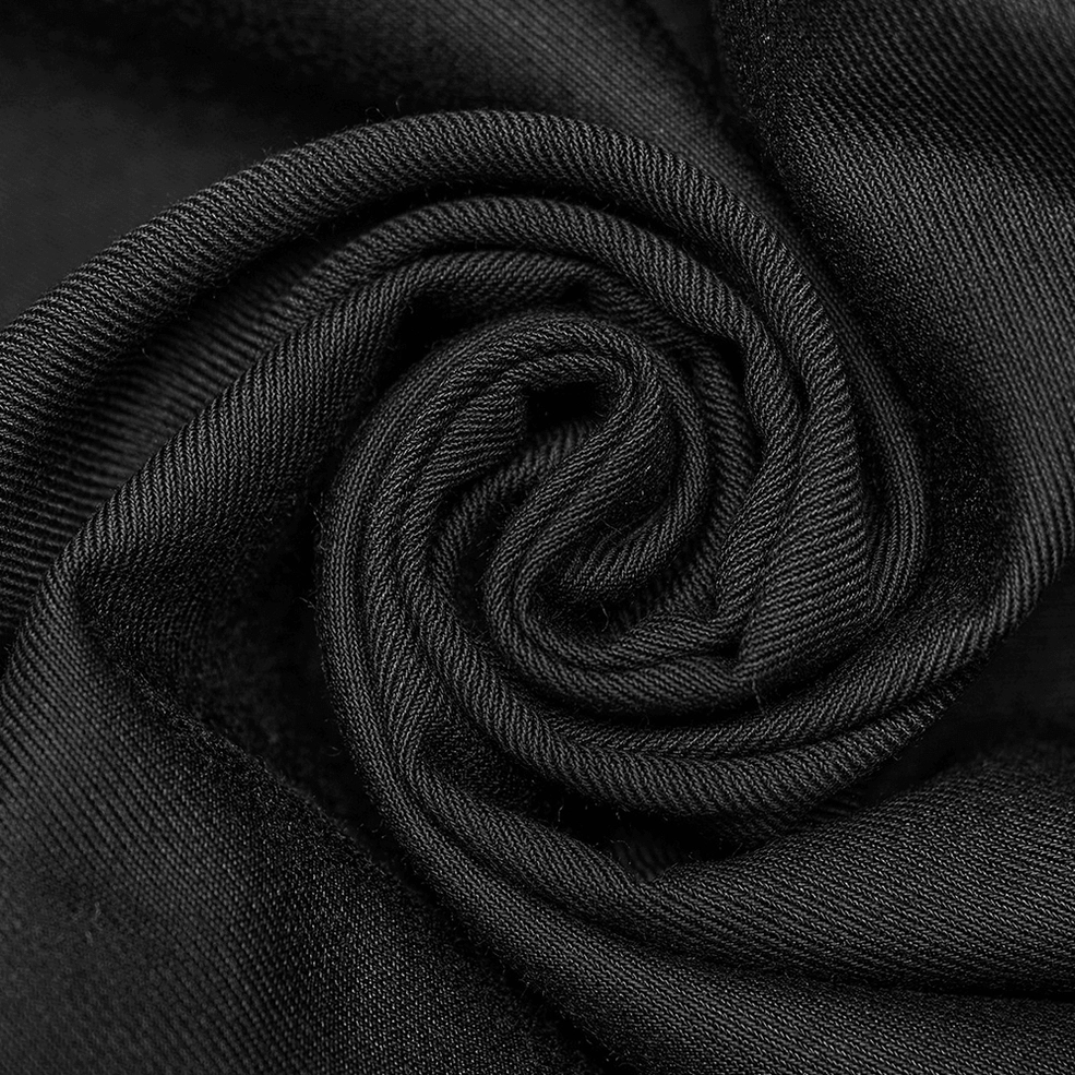 Gothic jacquard slim-fit trousers side seam detail, structured fabric and lace embellishment