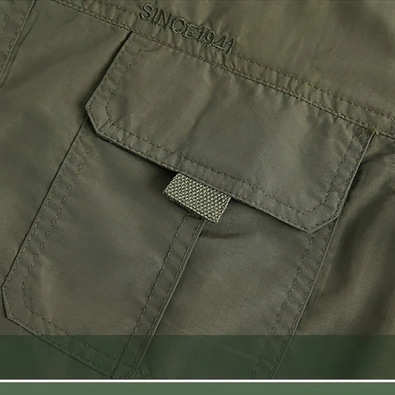 Gothic utility button-up shirt back view showing seam construction and overall silhouette