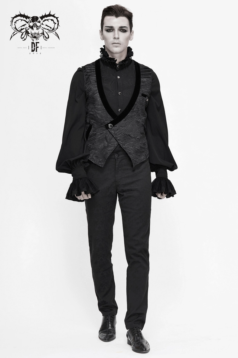 Gothic waistcoat layering combinations and outfit coordination for alternative subculture style