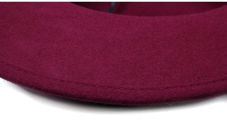 Gothic wool fedora showcasing the complete look with wide brim, leather band, and theatrical presence