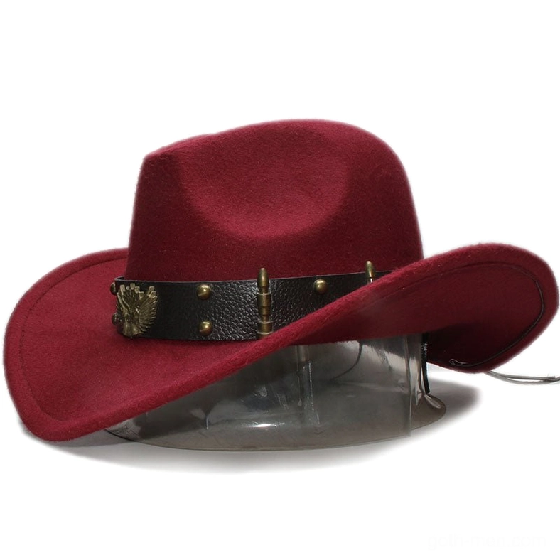Wide brimmed gothic wool fedora showcasing the dramatic shadow-casting design and leather craftsmanship