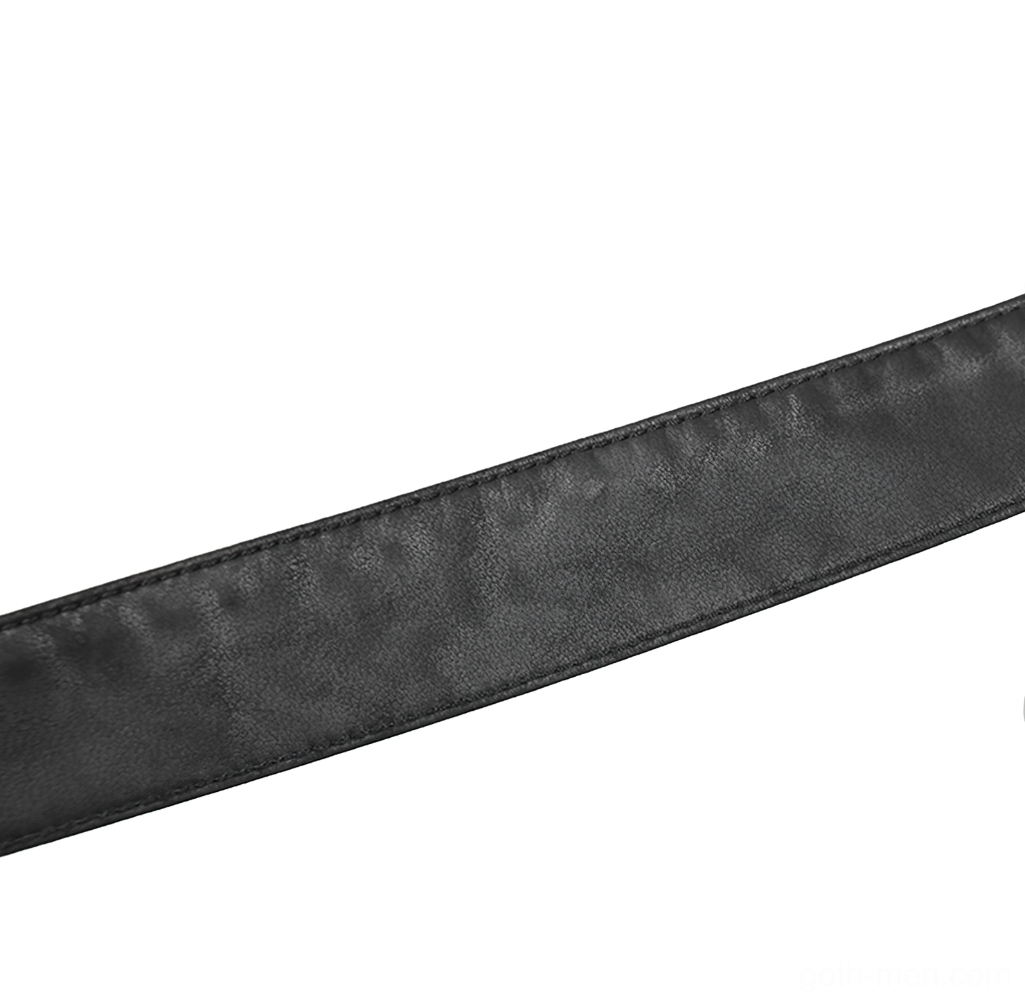 Kilt waistband detail showing adjustable side straps and metal buckle fastening system
