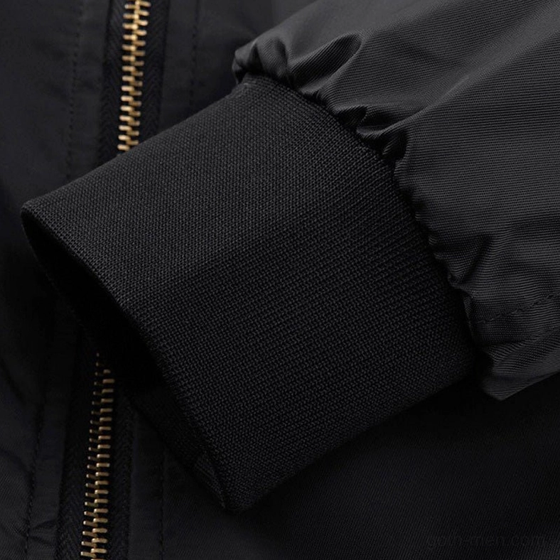 MA-1 bomber jacket overall fit and proportions - dark aesthetic military outerwear for men