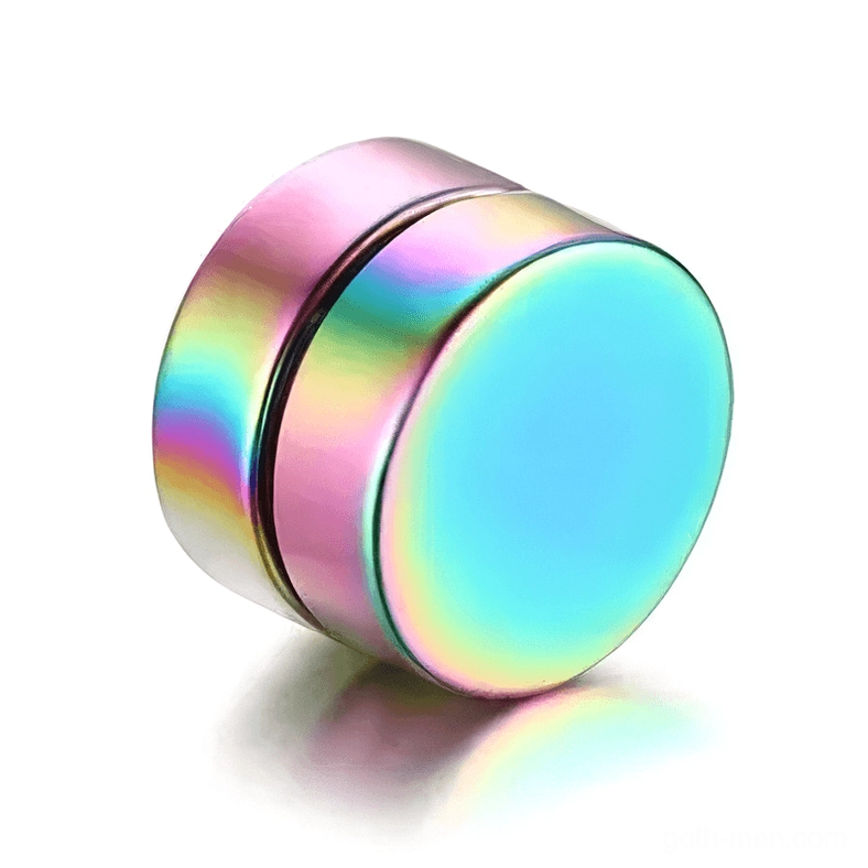 Multicolor magnetic stud earrings collection showing all color variants available
