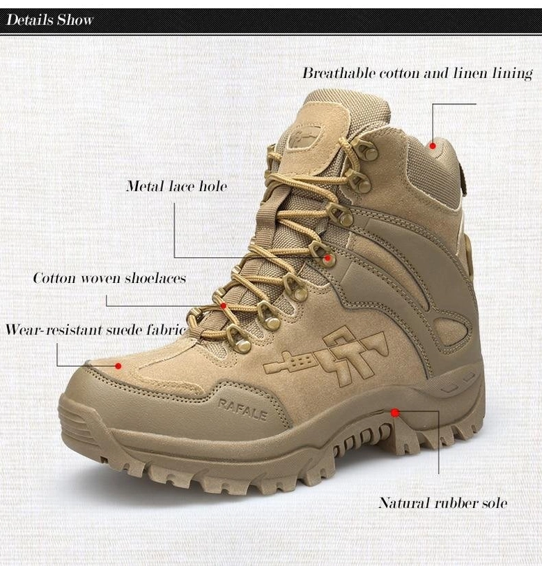Neo-military goth aesthetic combat boots mid-calf height with cotton lined comfort interior