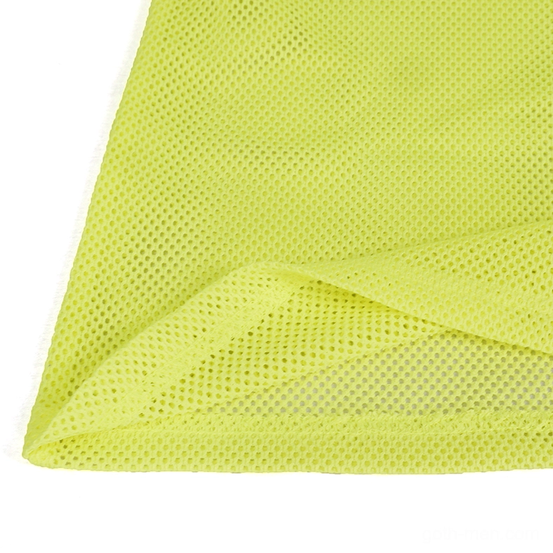Men's neon yellow sheer mesh long-sleeve top fitted silhouette mannequin alternative style