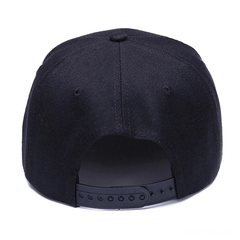 Premium gothic snapback baseball cap with native skull embroidery detail view demonstrating craftsmanship and alternative streetwear design
