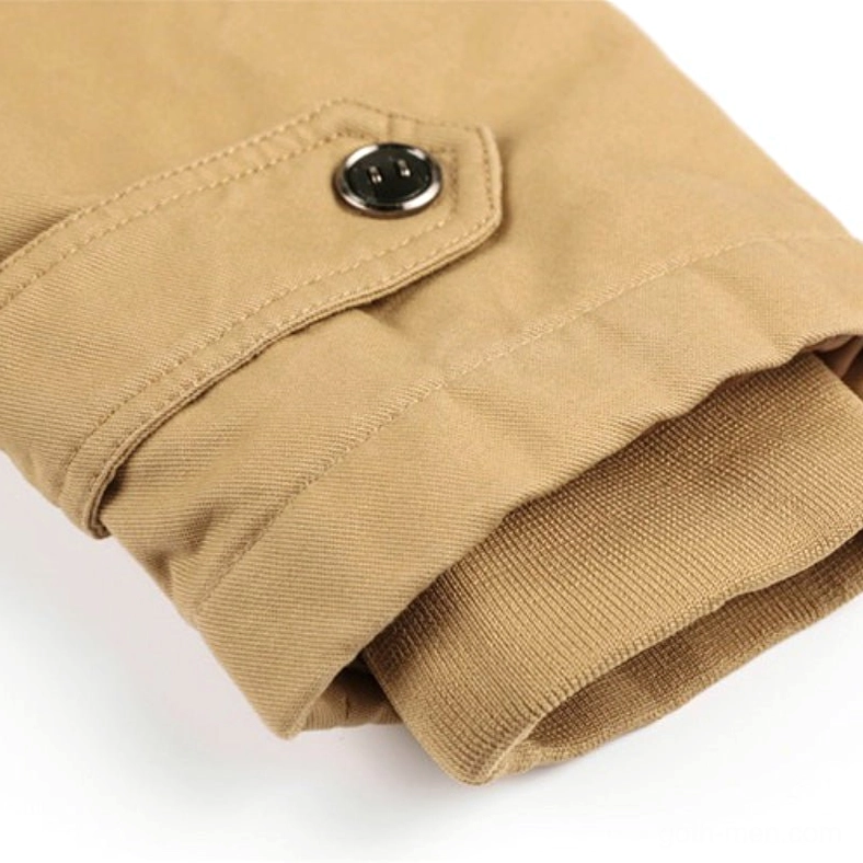 Dark tactical winter fleece jacket layering and thermal insulation lining close-up