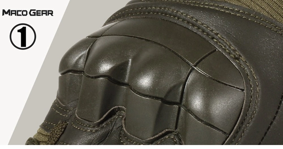 Tactical glove wrist strap detail showing adjustable velcro closure system and secure fit mechanism