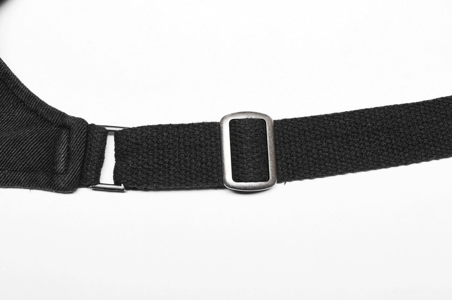 Alternative angle of tactical harness, showing asymmetrical pouch placement and functional design