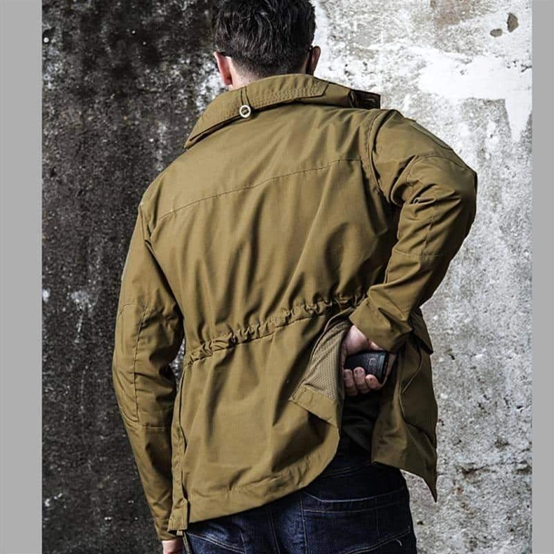 Gothic tactical jacket styling guide showing versatile wear options for alternative and streetwear fashion